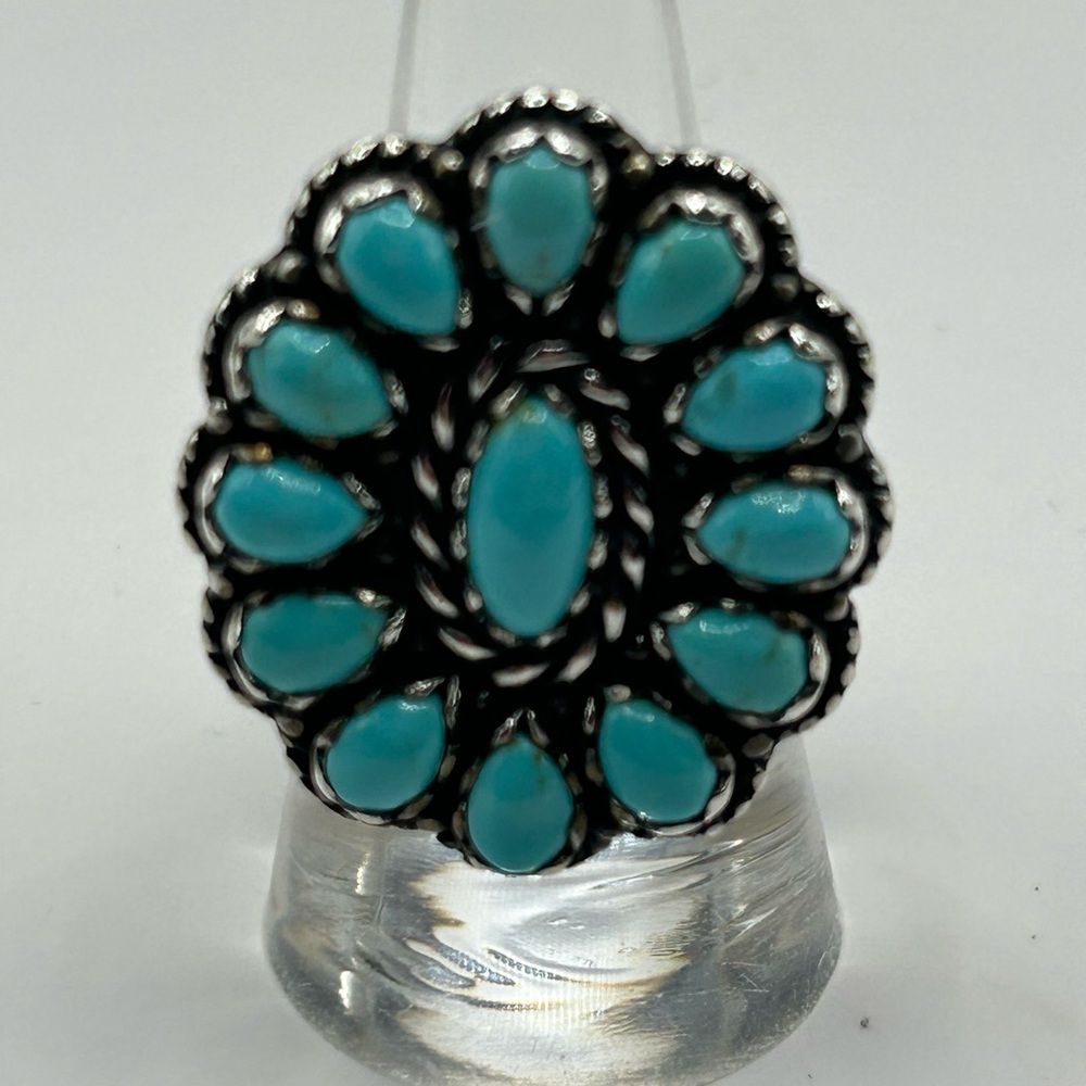 Carolyn Pollack Sleeping Beauty Turquoise Sterling Silver Ring